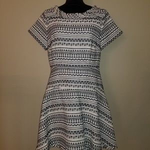 Banana Republic jacquard aztec dress